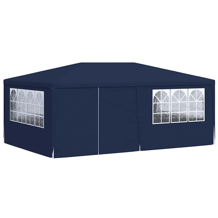 festtelt med sidevægge 4x6 m 90 g/m² blå