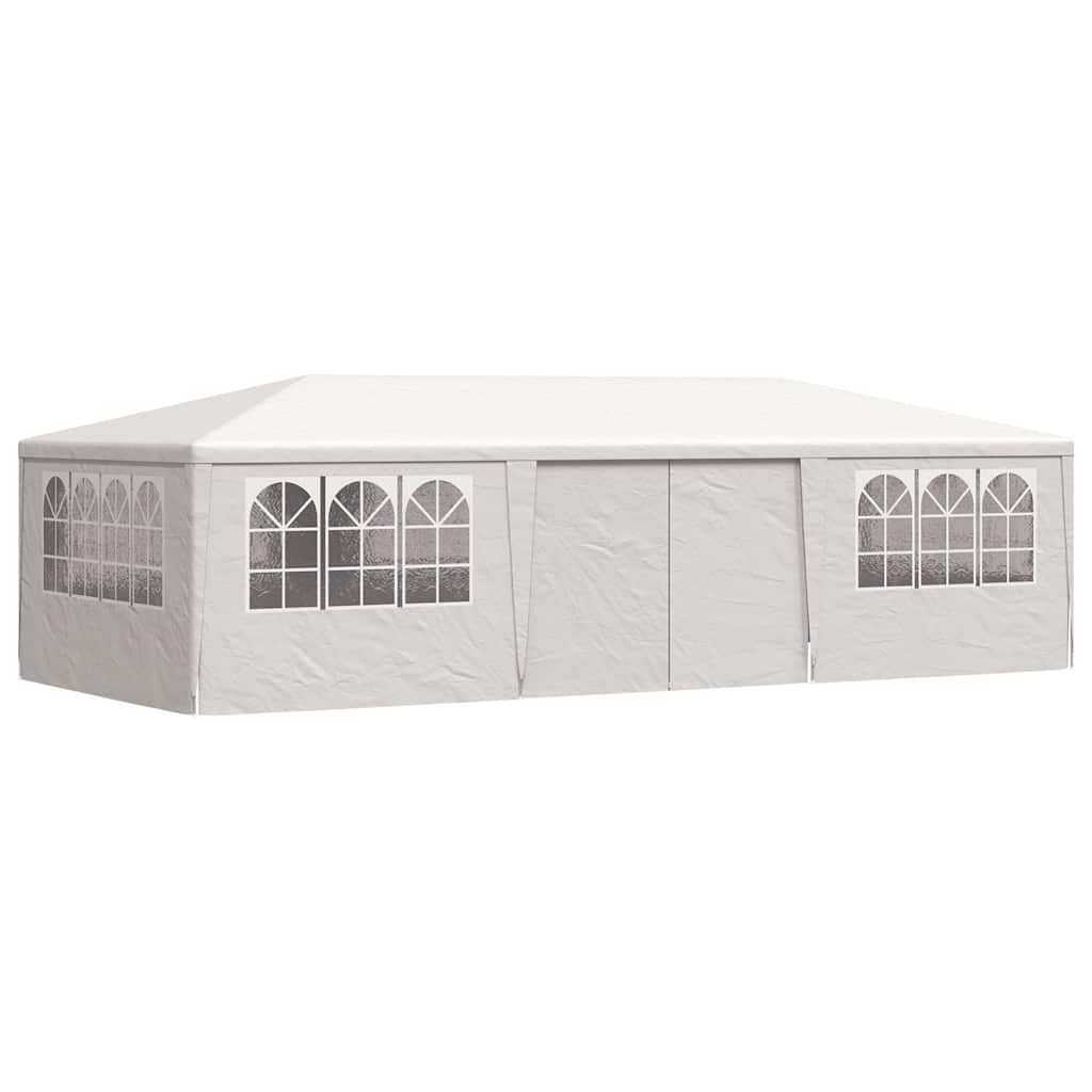 festtelt med sidevægge 4x9 m 90 g/m² hvid