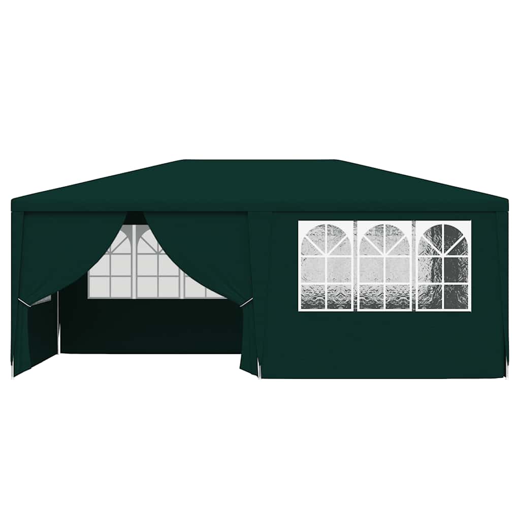 festtelt med sidevægge 4x6 m 90 g/m² grøn