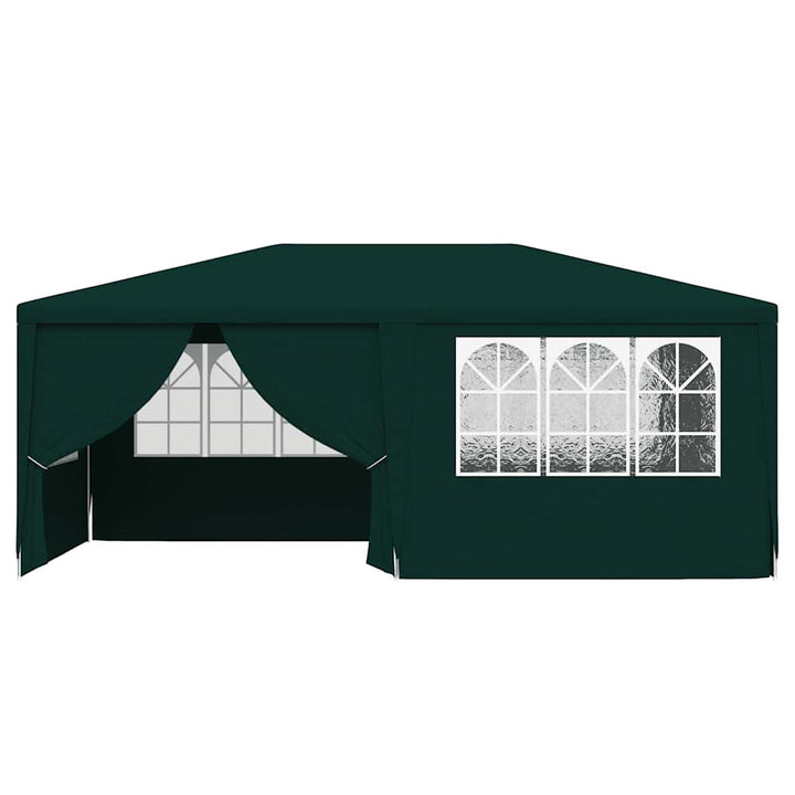 festtelt med sidevægge 4x6 m 90 g/m² grøn