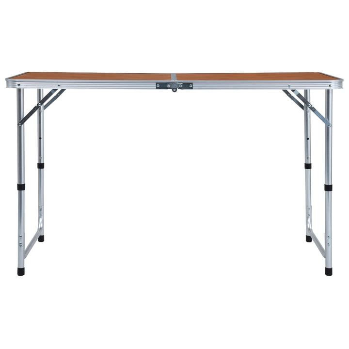 foldbart campingbord aluminium 120 x 60 cm