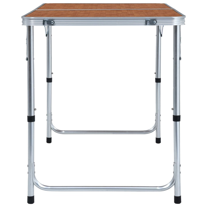 foldbart campingbord aluminium 120 x 60 cm