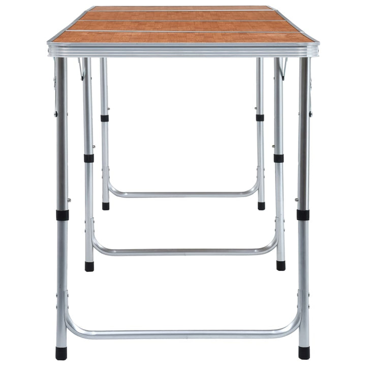 foldbart campingbord aluminium 240 x 60 cm