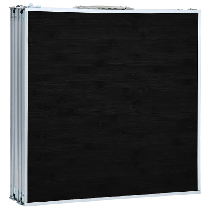 foldbart campingbord 240 x 60 cm aluminium grå