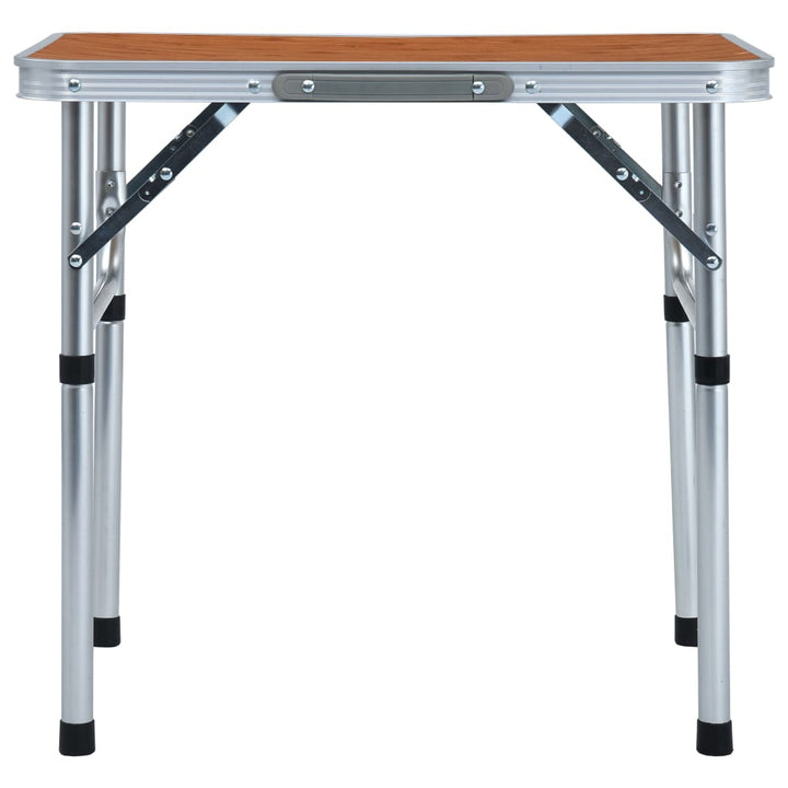 foldbart campingbord 60x45 cm aluminium