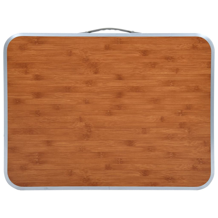 foldbart campingbord 60x45 cm aluminium