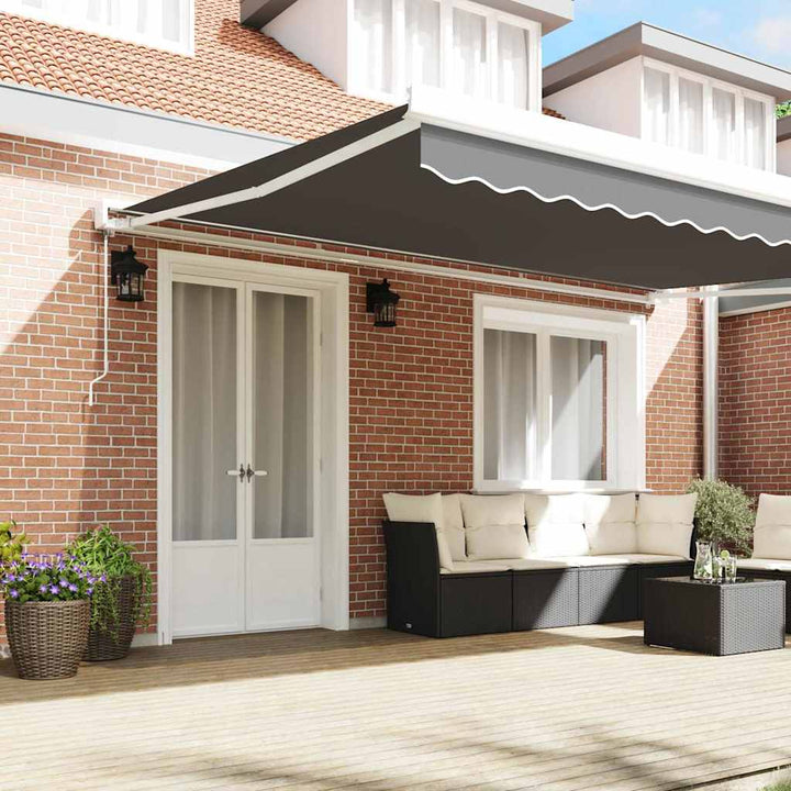 Markiseramme Hvid 450 × 300 cm Aluminium