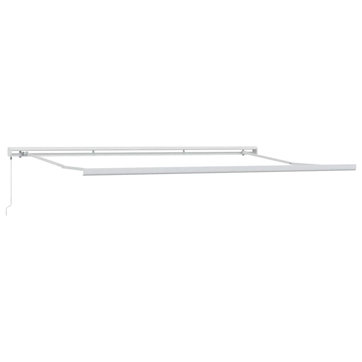 Markiseramme Hvid 500 × 300 cm Aluminium