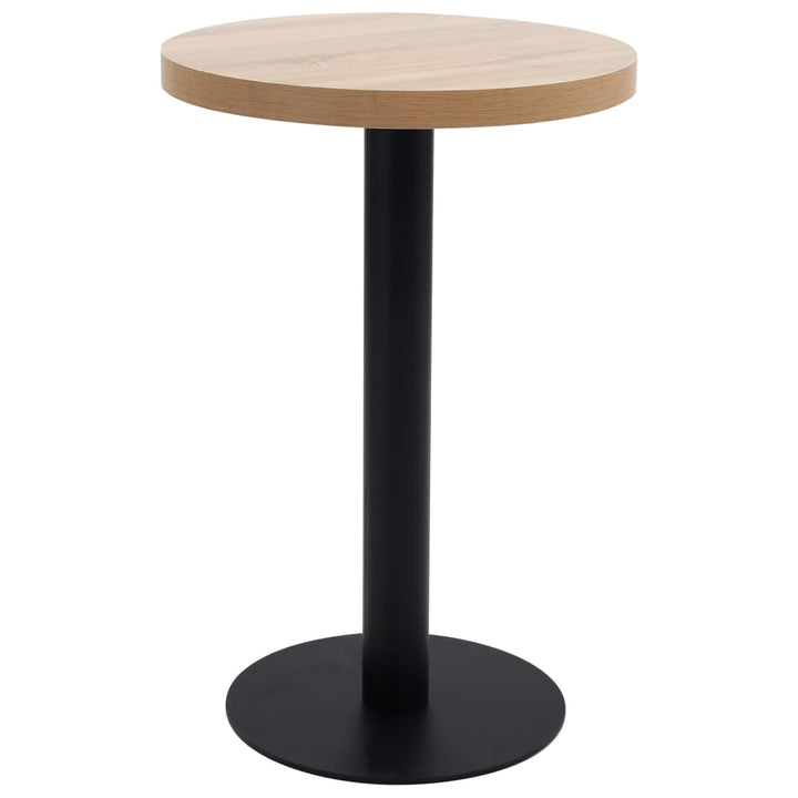 bistrobord 50 cm MDF lysebrun