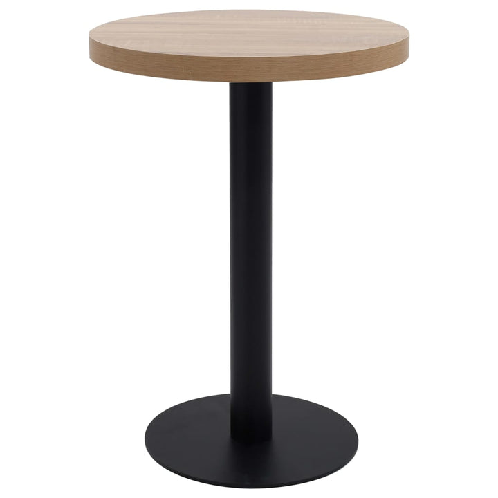 bistrobord 60 cm MDF lysebrun