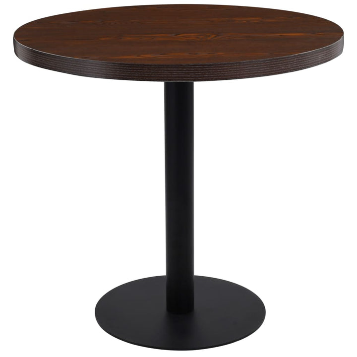 bistrobord 80 cm MDF mørkebrun