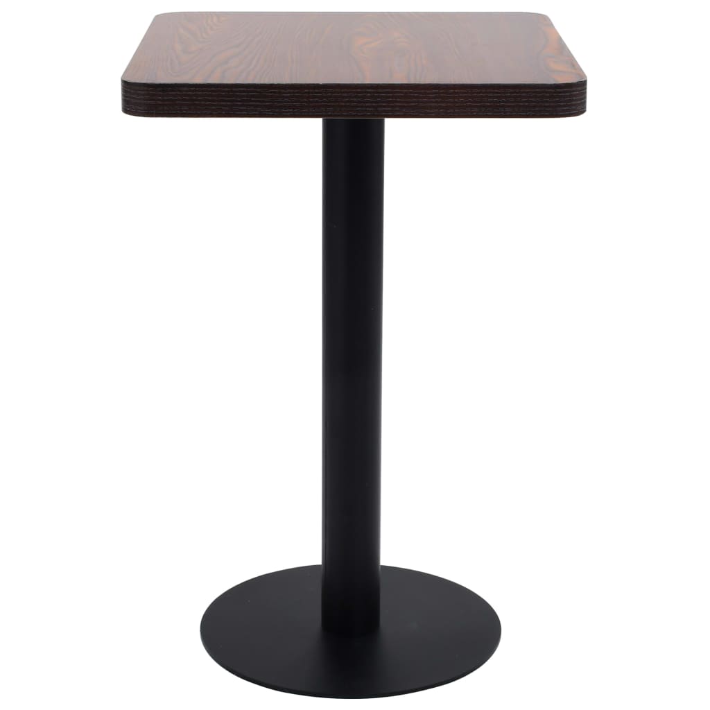 bistrobord 50x50 cm MDF mørkebrun
