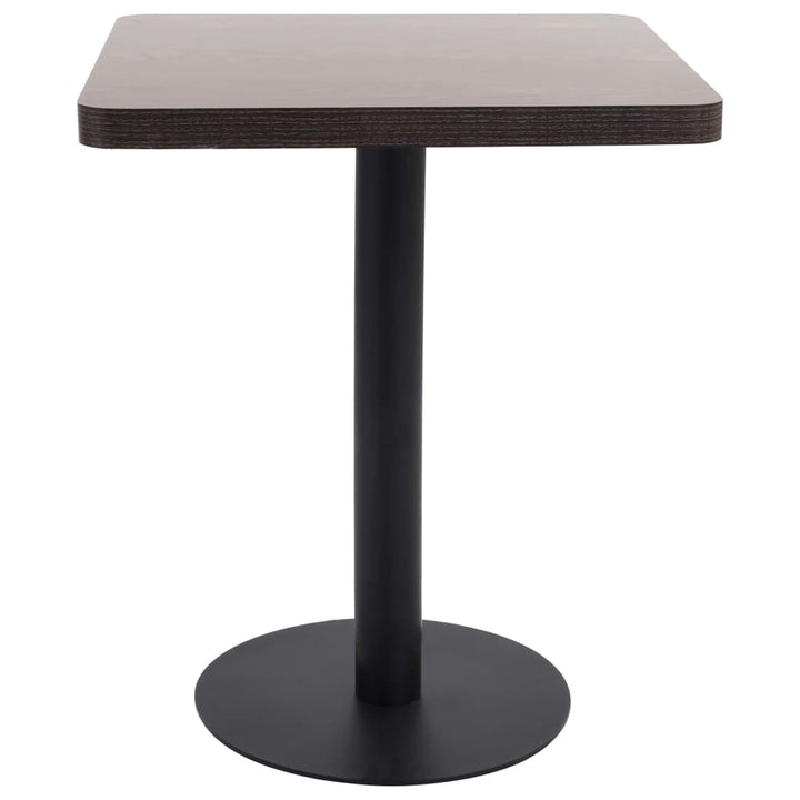 bistrobord 60x60 cm MDF mørkebrun