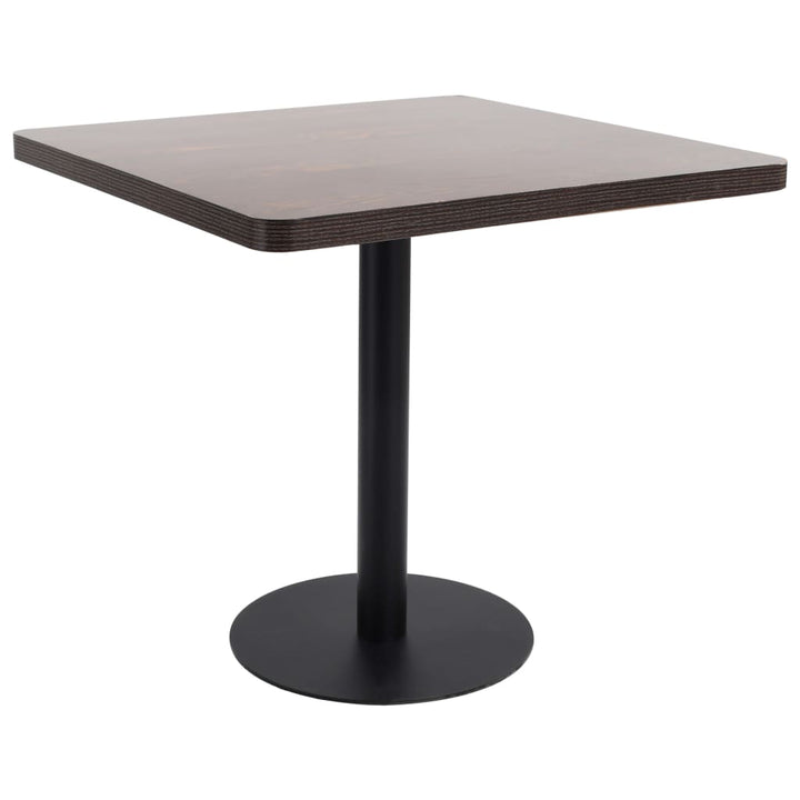 bistrobord 80x80 cm MDF mørkebrun