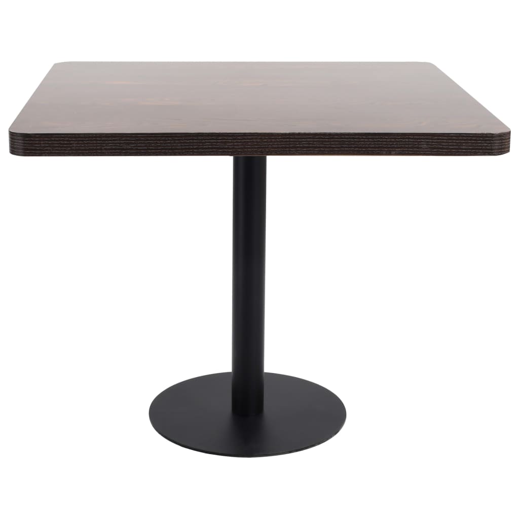 bistrobord 80x80 cm MDF mørkebrun