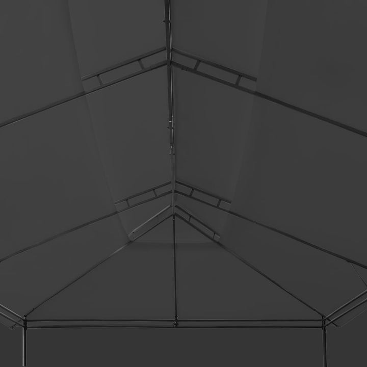 pavillon med gardiner 600x298x270 cm antracitgrå