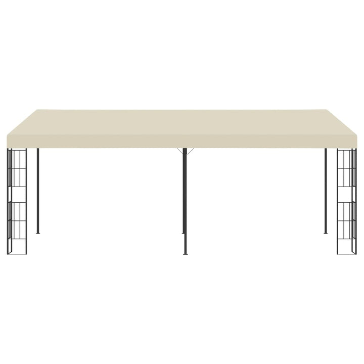 vægmonteret pavillon 3x6 m stof cremefarvet