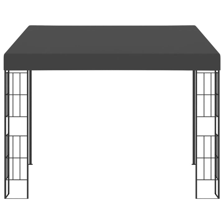 vægmonteret pavillon 3x3 m stof antracitgrå