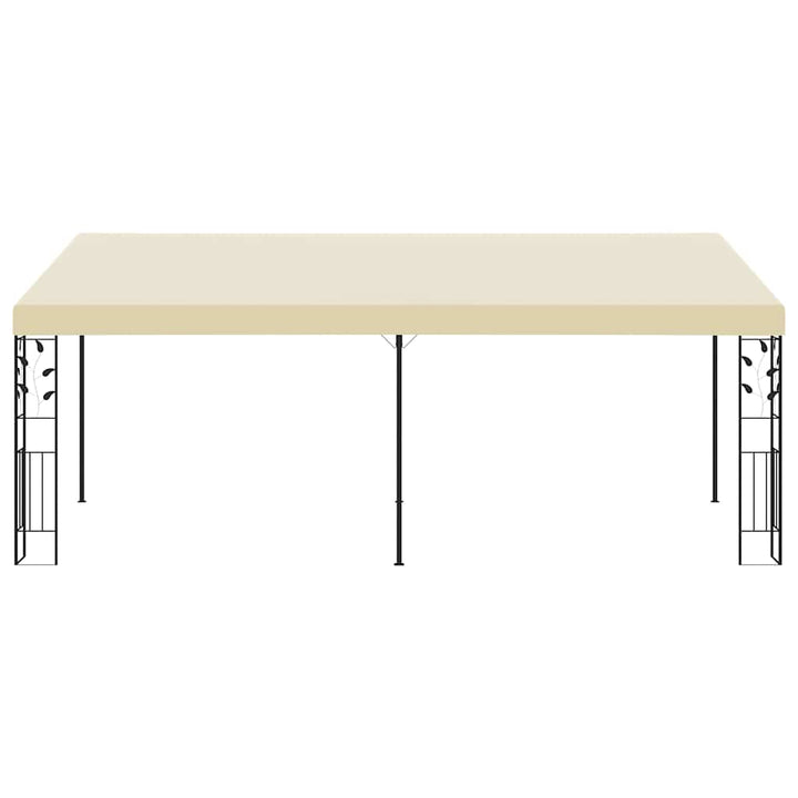 vægmonteret pavillon 6x3x2,5 m cremefarvet