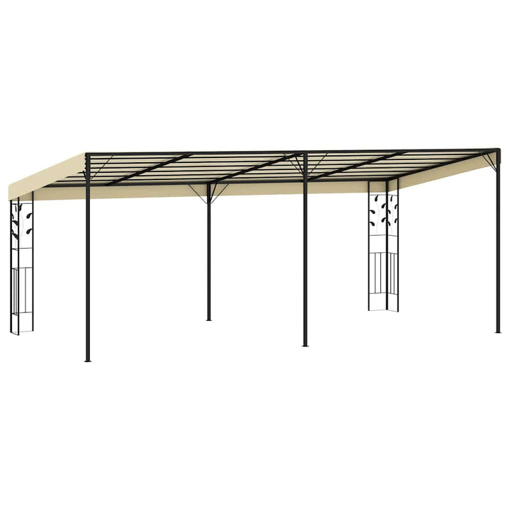 vægmonteret pavillon 6x3x2,5 m cremefarvet