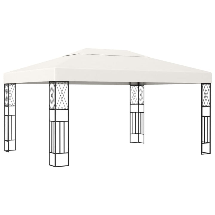 pavillon 3x4 m stof cremefarvet