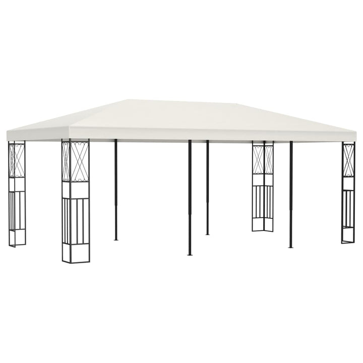pavillon 3x6 m stof cremefarvet
