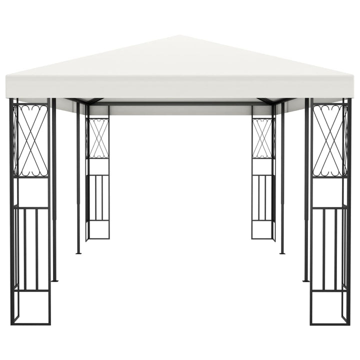 pavillon 3x6 m stof cremefarvet