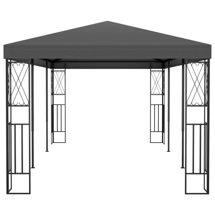 pavillon 3x6 m stof antracitgrå