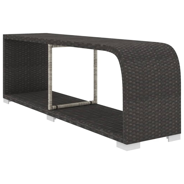 loungesæt til haven 11 dele med hynder polyrattan sort