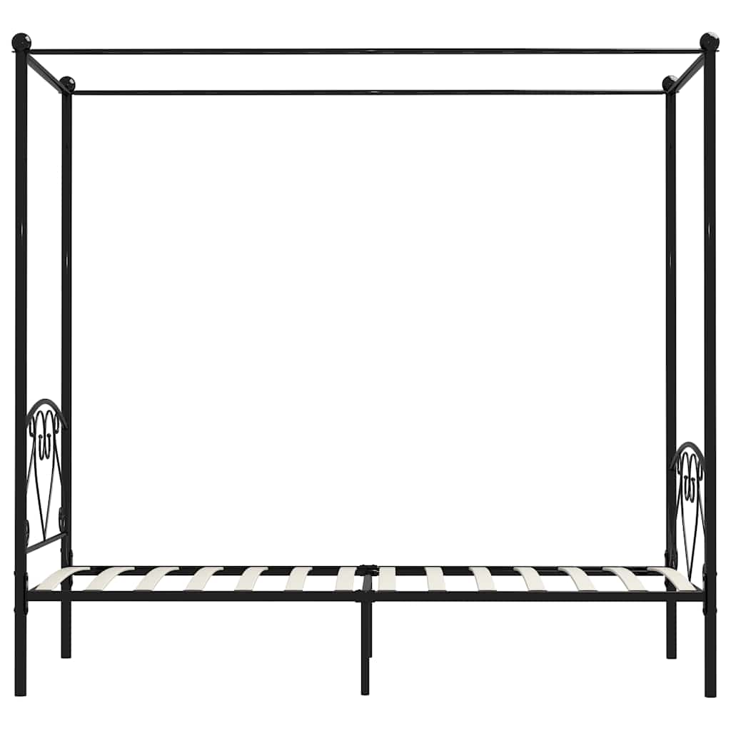 sengestel til himmelseng 90 x 200 cm metal sort