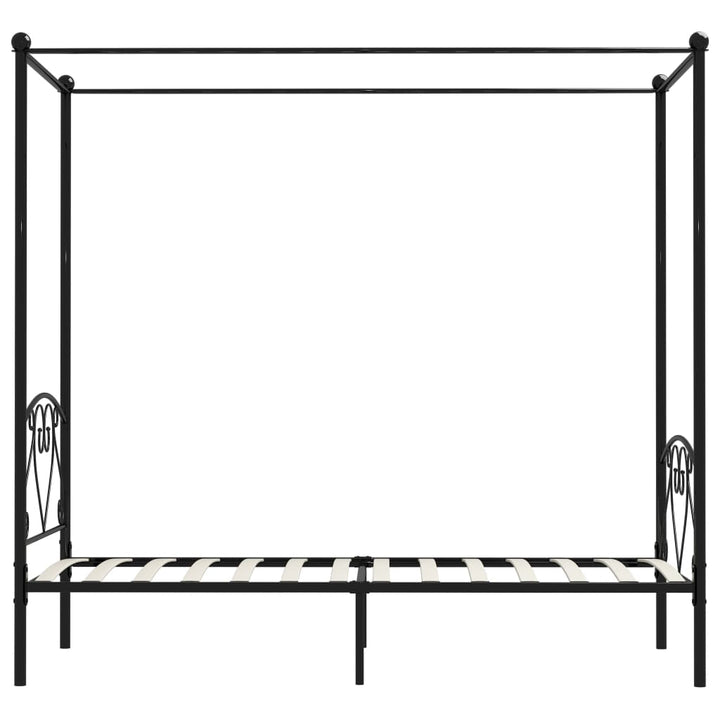 sengestel til himmelseng 100 x 200 cm metal sort