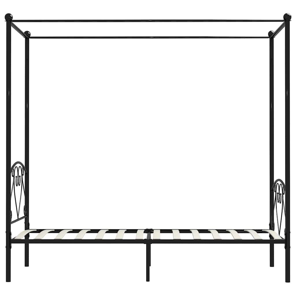 sengestel til himmelseng 120 x 200 cm metal sort