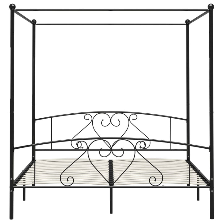 sengestel til himmelseng 180 x 200 cm metal sort