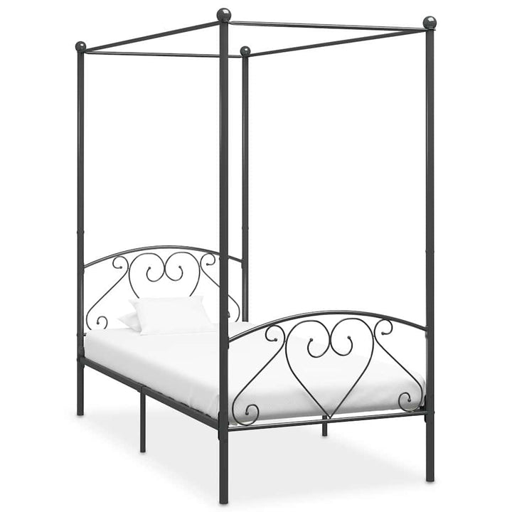 sengestel til himmelseng 120 x 200 cm metal grå