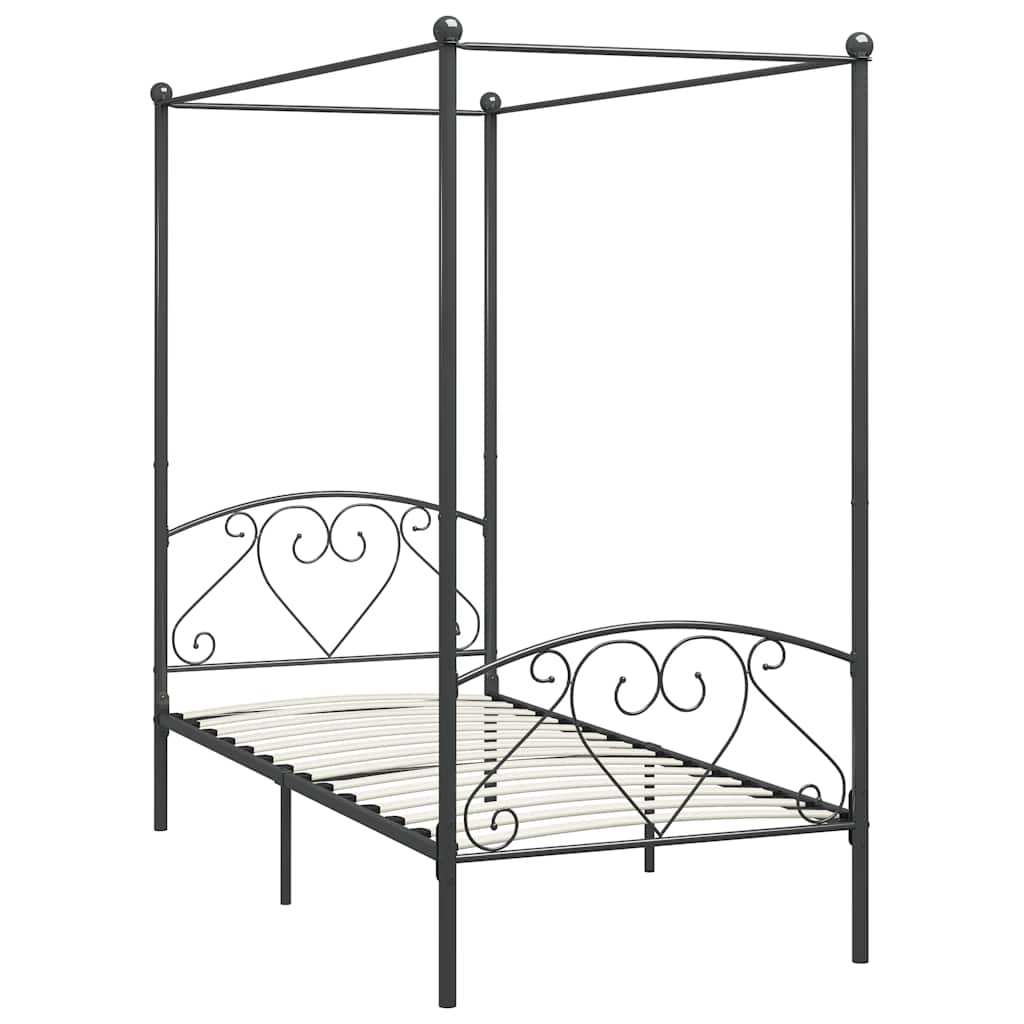 sengestel til himmelseng 120 x 200 cm metal grå