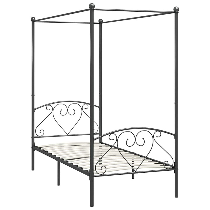 sengestel til himmelseng 120 x 200 cm metal grå