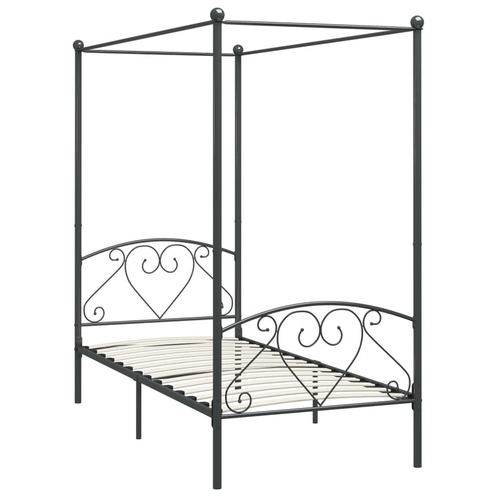 sengestel til himmelseng 120 x 200 cm metal grå