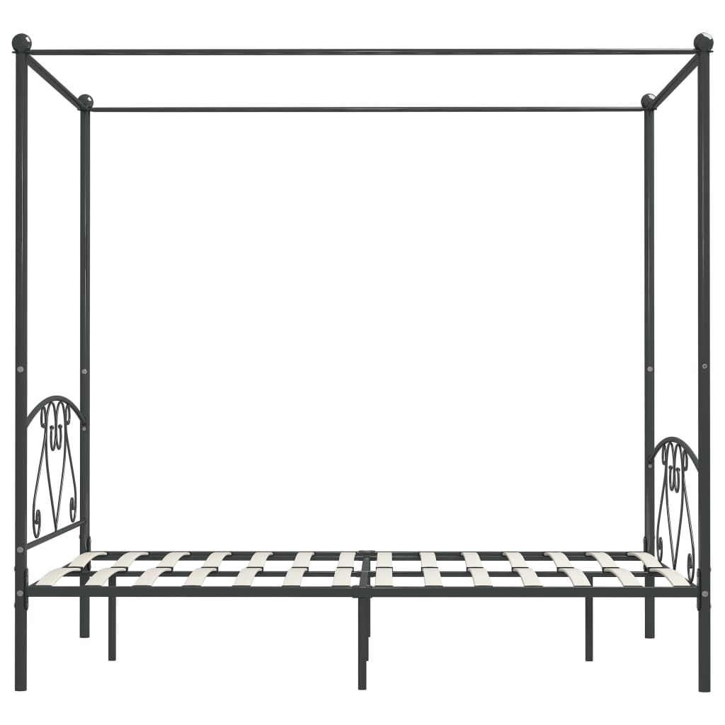 sengestel til himmelseng 160 x 200 cm metal grå