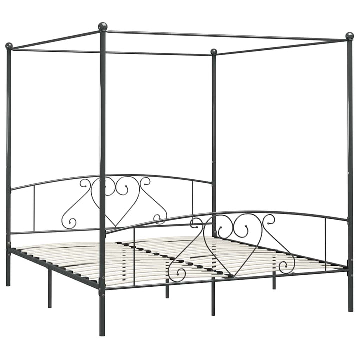 sengestel til himmelseng 180 x 200 cm metal grå
