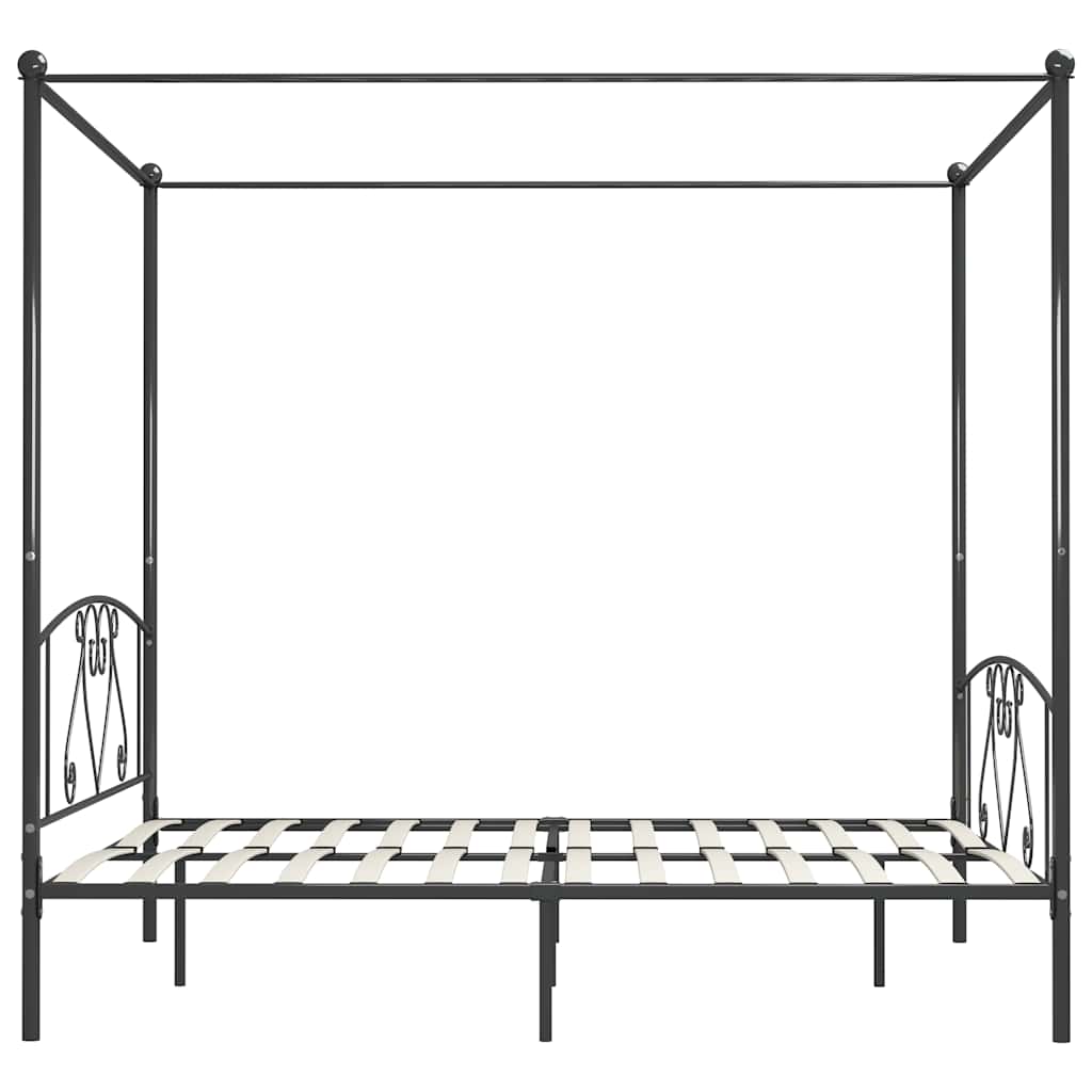 sengestel til himmelseng 180 x 200 cm metal grå