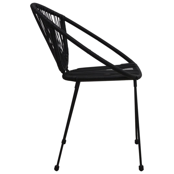 havestole 2 stk. polyrattan sort