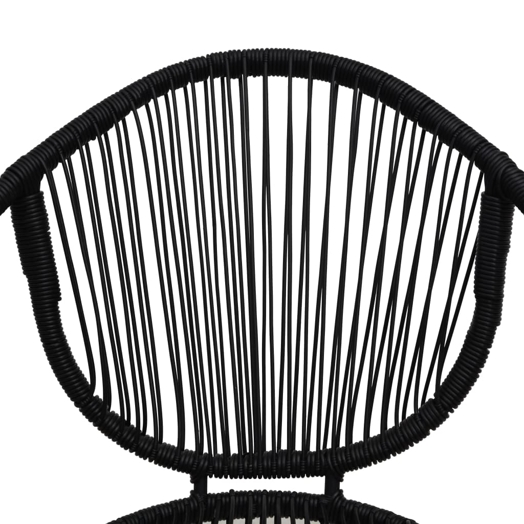 havestole 2 stk. polyrattan sort