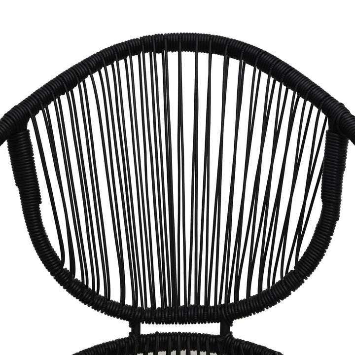 havestole 2 stk. polyrattan sort