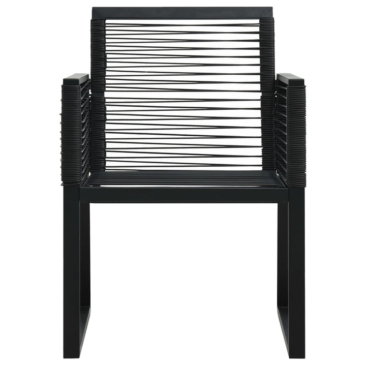 havestole 2 stk. PVC-rattan sort