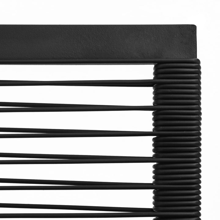 havestole 2 stk. PVC-rattan sort