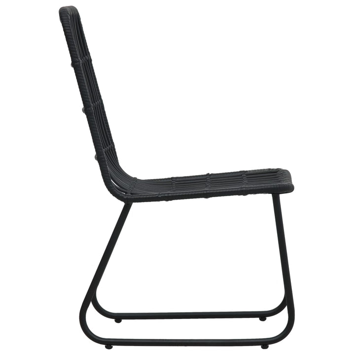 havestole 2 stk. polyrattan sort