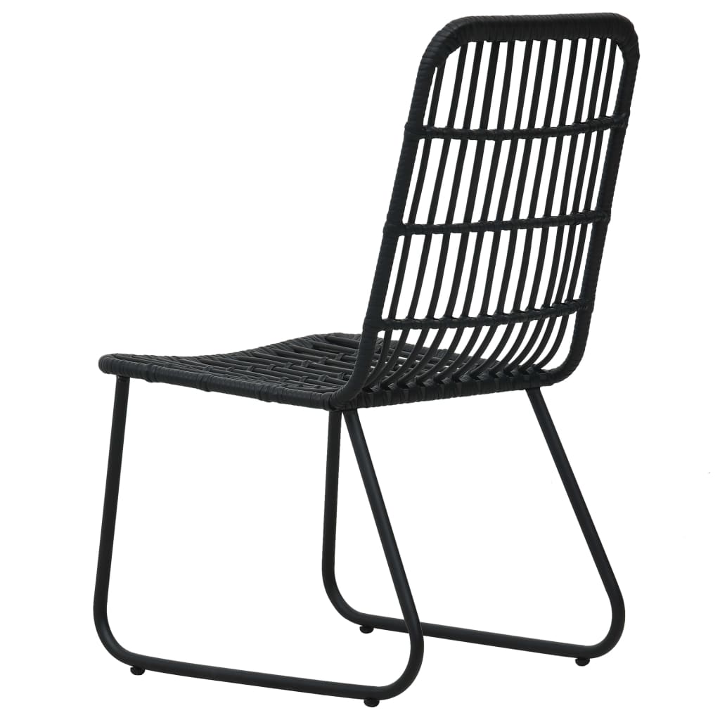 havestole 2 stk. polyrattan sort