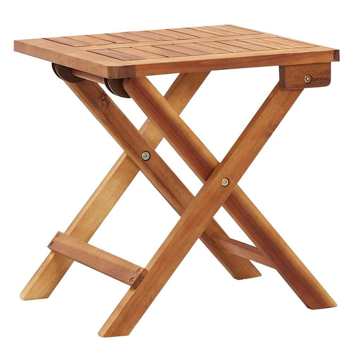 liggestol med bord polyrattan og massivt akacietræ