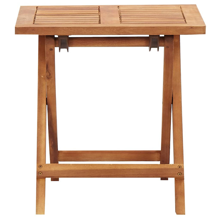 liggestol med bord polyrattan og massivt akacietræ