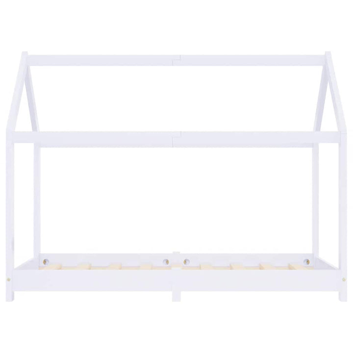 sengestel til børneseng 70 x 140 cm massivt fyrretræ hvid